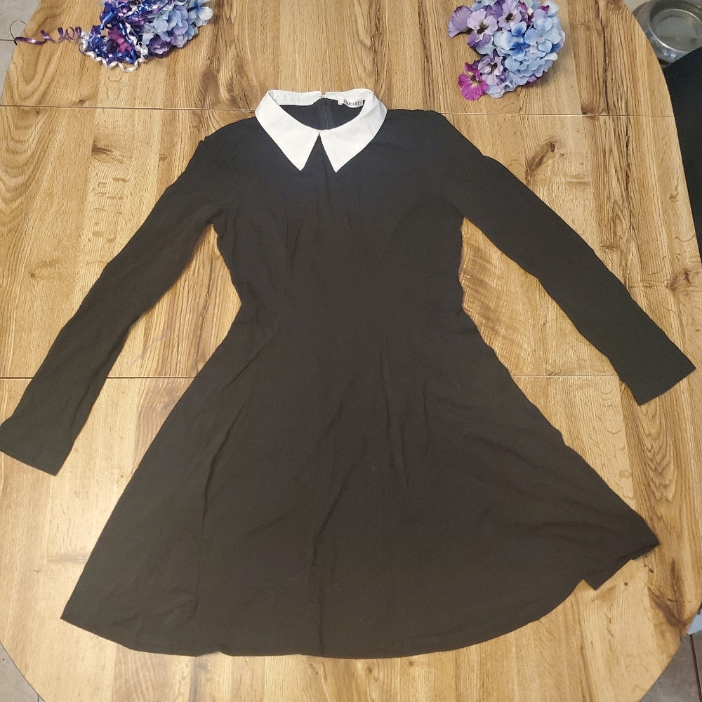 Black Dress with White Collar (Wednesday Adams)